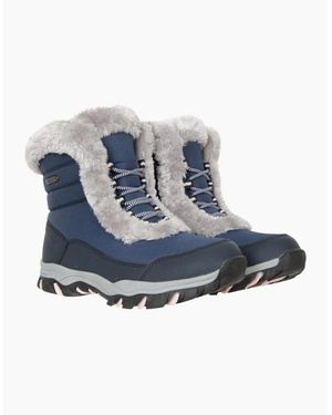 Mountain Warehouse Ladies Ohio Thermal Short Shaft Snow Boots - Blue