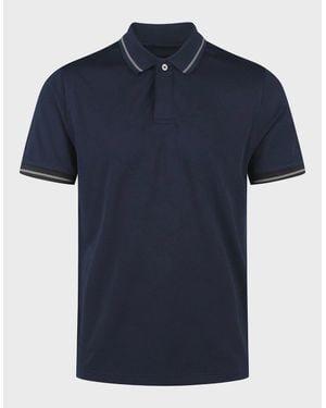 Luke 1977 Luke1977 Saxon Textured Polo Shirt - Blue
