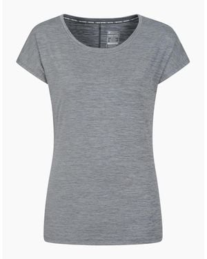 Mountain Warehouse Ladies Panna Ii Uv Protection Loose T-Shirt - Grey