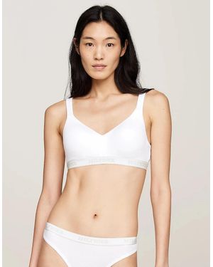 Tommy Hilfiger Monotype Bralette Lifts - White