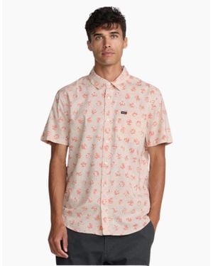 RVCA Botanical Short Sleeve T-Shirt - Pink