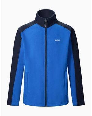 Regatta Great Outdoors Hedman Ii Two Tone Full Zip Fleece Jacket - Blue
