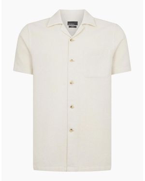 Remus Uomo Ss Shirt 13988 90 Stone - White