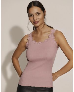 Rosemunde Babette Sleeveless U Neck Top - Natural