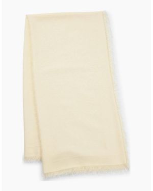 BOSS Monogram Jacquard Scarf - Natural