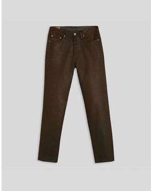 Levi's 501 Straight Leg Five Pocket Jeans - Brown