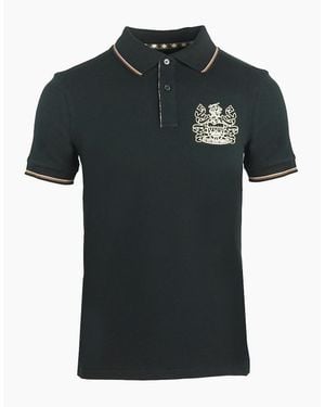 Aquascutum Aldis Crest Polo Shirt - Black