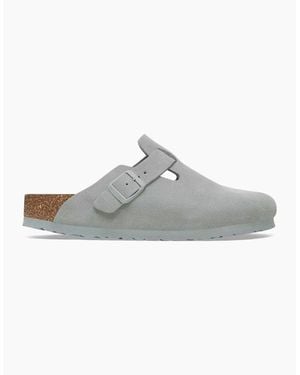 Birkenstock Boston Suede Sandals - Grey
