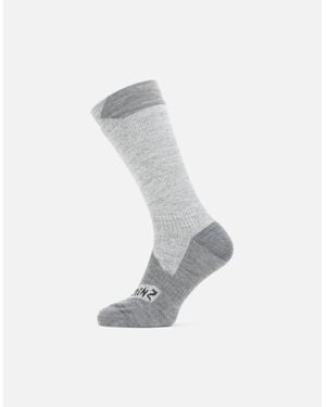 SealSkinz Raynham Waterproof All Weather Mid Socks - White