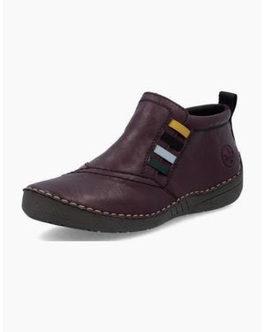Rieker Ladies Boots 52584-30 Brombeer - Brown