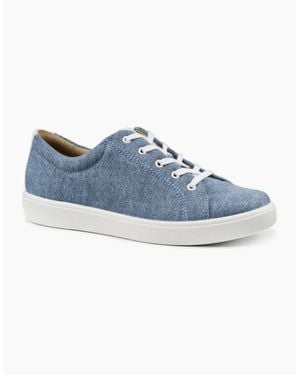 Hotter Molly Canvas Shoes - Blue