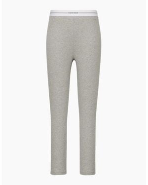 Calvin Klein Modern Rib Leggings, Heather - Grey