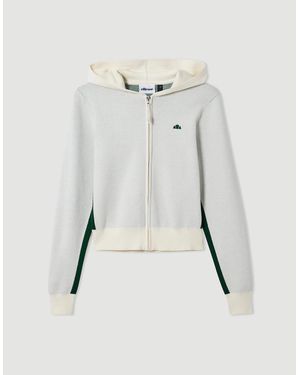 Ellesse Laneisa Knitted Fz Hoodie - Grey