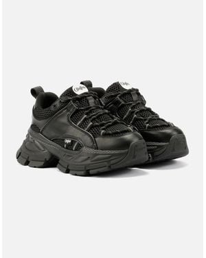 Buffalo Saturn Lace Trainers - Black