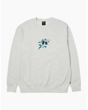 Huf H Bit Ash Crewneck Sweatshirt - White