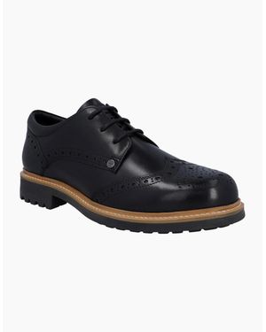 HUNTER Cawdor Leather Brogues Shoes - Blue