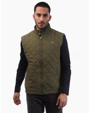 GANT Quilted Windcheater Vest - Green