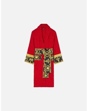 Versace Baroque Classic Bathrobe - Red