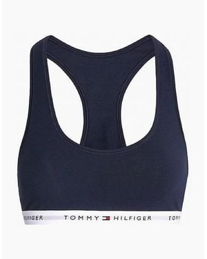 Tommy Hilfiger Tommy Icons Unlined Bralette - Blue
