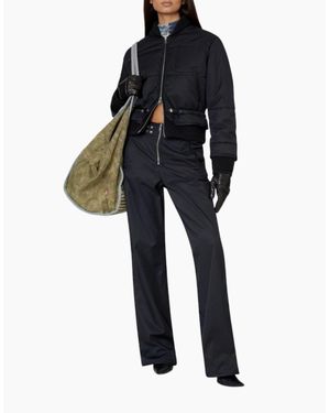 DIESEL P Smilace Trousers Regular Fit Bootcut High Waist Ladies Pant - Blue