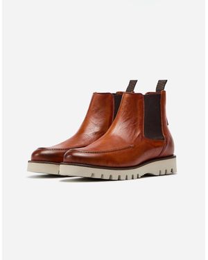 Oliver Sweeney Monsaraz Hand-Finished Calf Leather Chelsea Boots - Brown