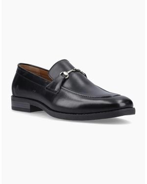 Hush Puppies Moses Leather Loafers - Black
