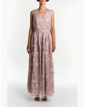True Decadence V-Neck Sleeveless Maxi Gown - Multicolour