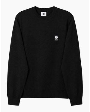Pretty Green Merino Blend Crew Neck Jumper - Black