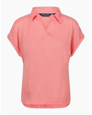 Regatta Collared Neck Short Sleeve Polo Shirt - Pink
