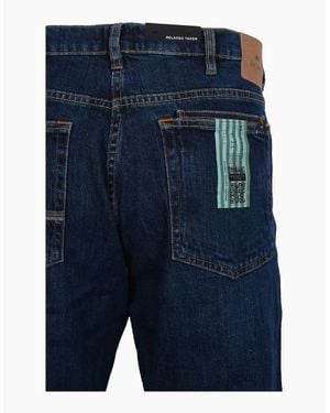 Paul Smith Relaxed Taper Fit Jeans Denim - Blue