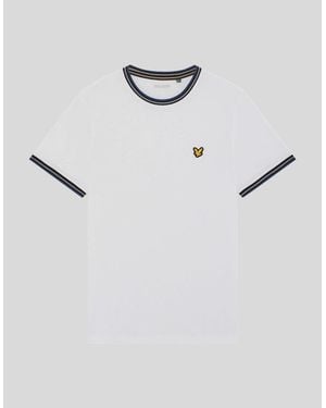 Lyle & Scott Sports Tipped T-Shirt - White