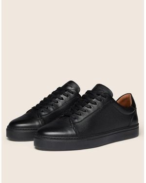 Oliver Sweeney Almada Perforated Leather Trainers - Black
