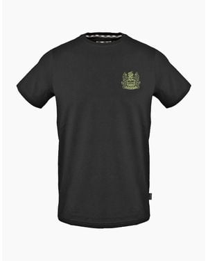 Aquascutum Crew Neck Short Sleeve Regular Fit T-Shirt - Black