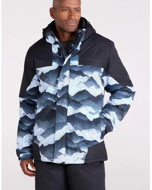 Mountain Warehouse Shadow Ii Printed Ski Jacket - Blue