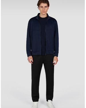 Paul & Shark Printed Fin Super Soft Fleece Joggers - Blue