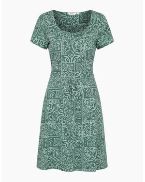 Mountain Warehouse Ladies Orchid Patterned Uv Dress - Green