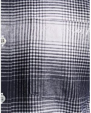 Lyle & Scott Flannel Collared Neck Long Sleeve Shirt - Blue