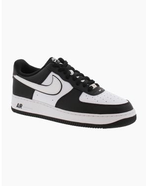 Nike Air Force 1 Nike Trainers Air Force 1 07 Leather Lace Up Uk Size - Black