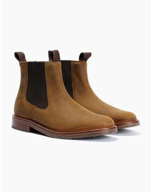 Chapman & Moore Country Chelsea Leather Choco Boots - Brown