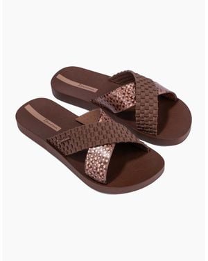 Ipanema Sense Vegan Slides - Brown