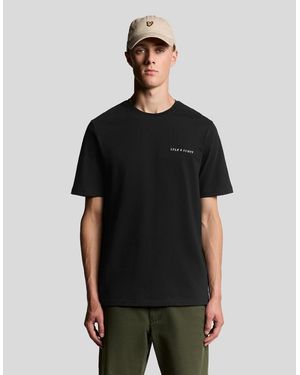 Lyle & Scott Script Logo Cotton Crew Neck T-Shirt - Black