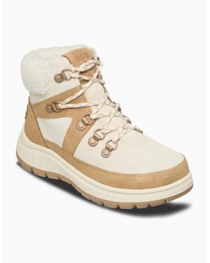 Roxy Alyah Sherpa Lined Insulation Boots - White