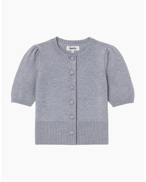 Ro&zo Button Front Cardigan With Wool And Cashmere - Blue