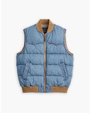 Levi's Levi's Wstrn Puff Vst - Blue