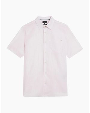 Ted Baker Palomas Linen Shirt - Pink