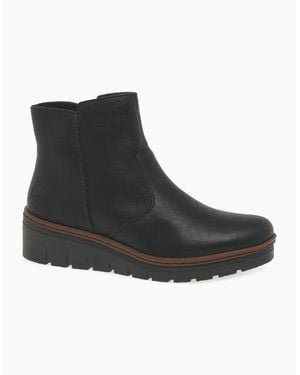 Rieker Capital Ankle Boots - Black