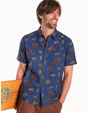 Saltrock Wanderer Short Sleeve Shirt - Blue
