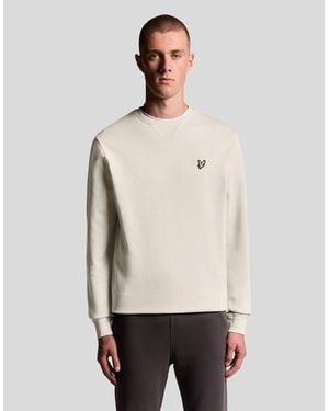 Lyle & Scott Cotton Crew Neck Sweatshirt - Natural
