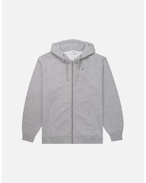 Parlez Heather Demi Zip Hoodie - Grey