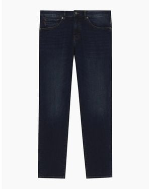 BOSS Dark Onyx Slim Tapered Fit Denim Jeans - Blue